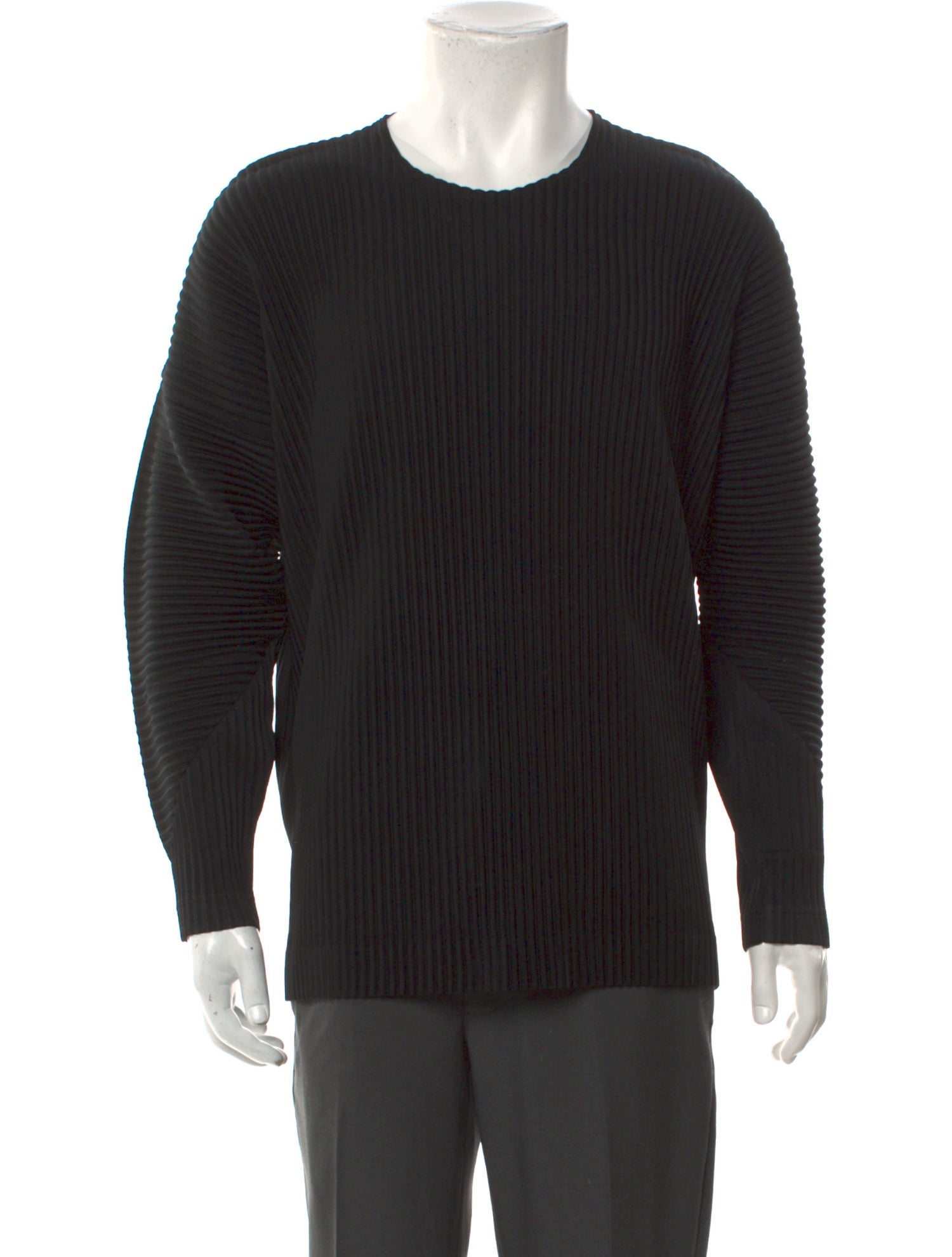 HOMME PLISSÉ ISSEY MIYAKE Crew Neck Long Sleeve T-Shirt