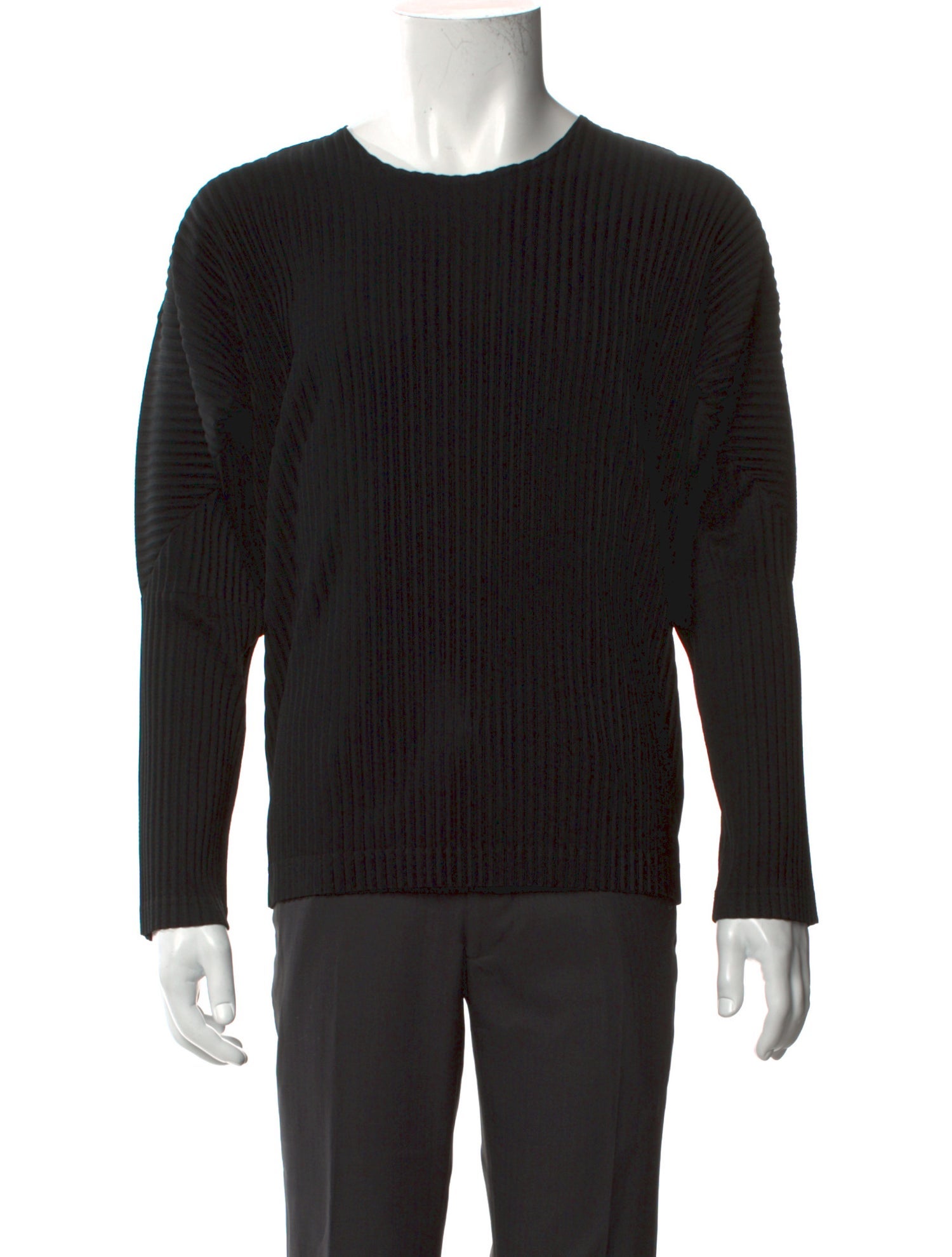 HOMME PLISSÉ ISSEY MIYAKE Crew Neck Long Sleeve T-Shirt