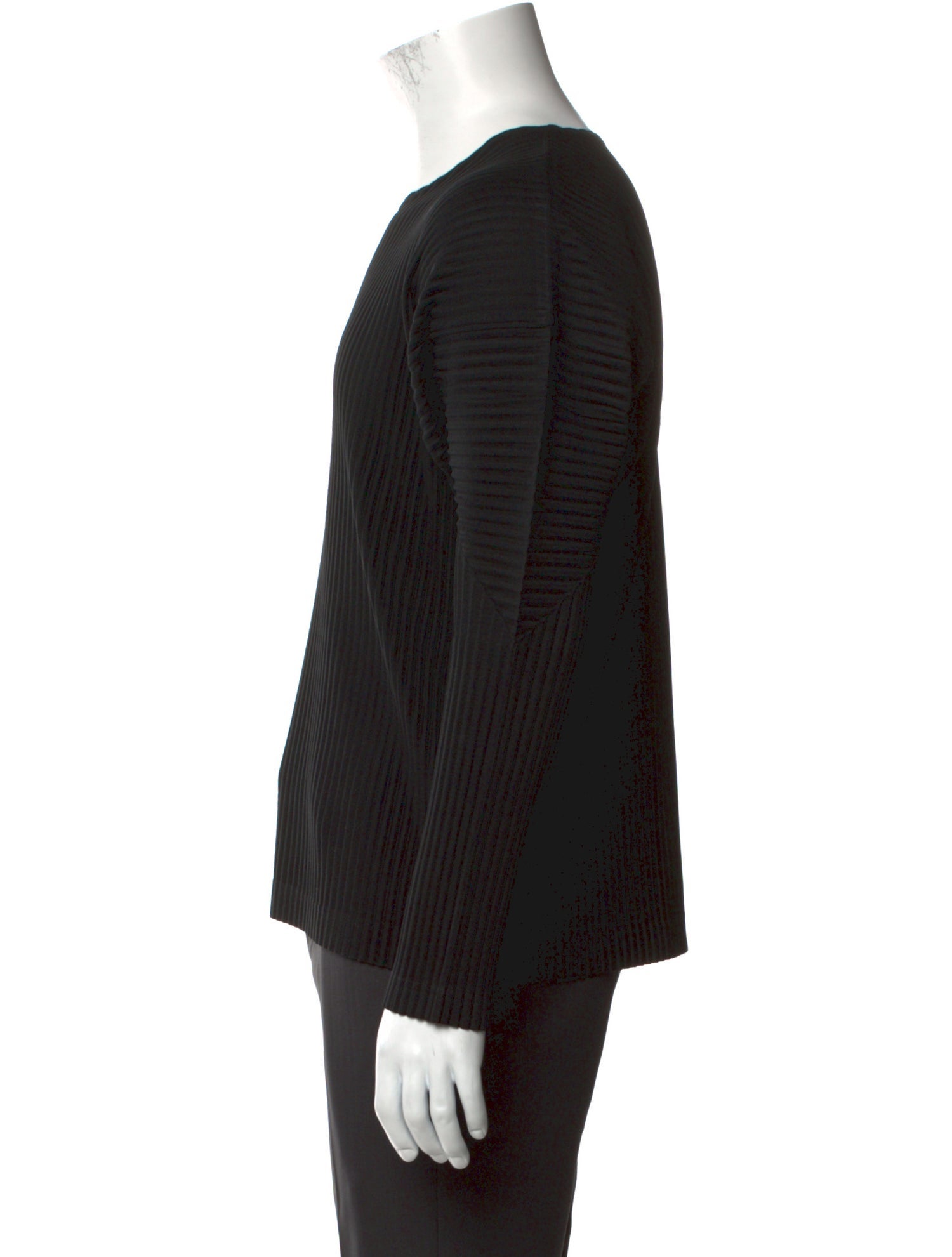 HOMME PLISSÉ ISSEY MIYAKE Crew Neck Long Sleeve T-Shirt
