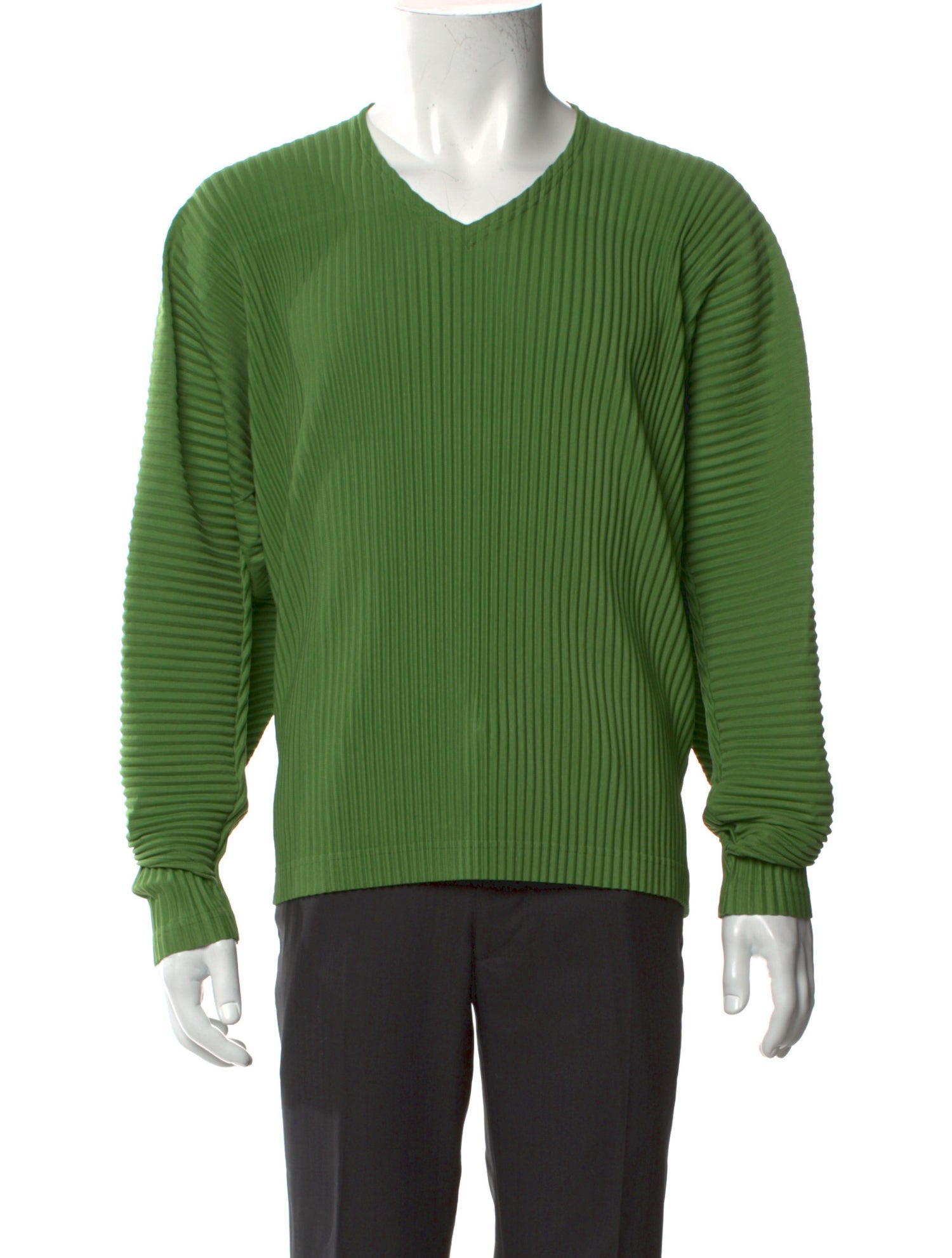 HOMME PLISSÉ ISSEY MIYAKE V-Neck Long Sleeve Henley