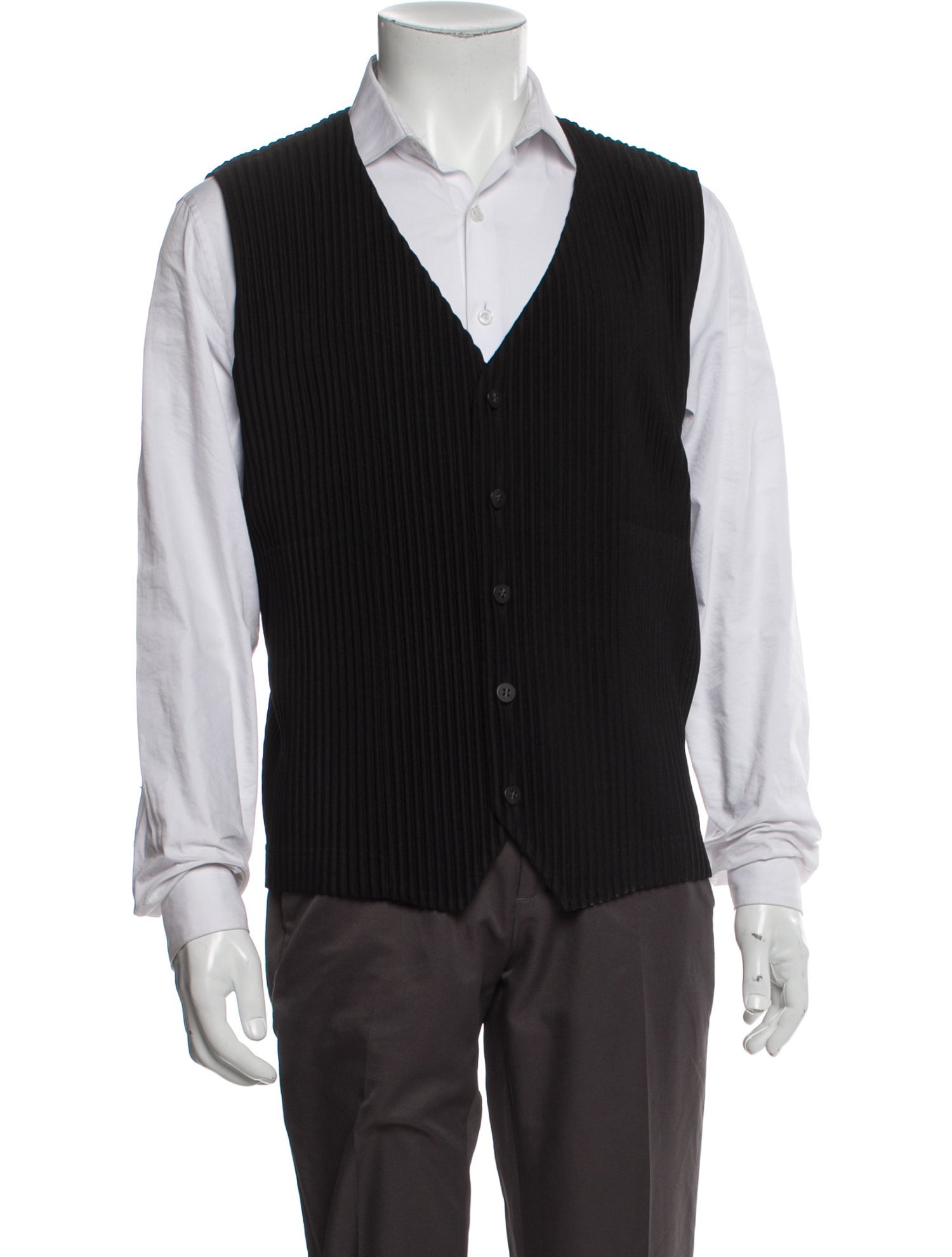 HOMME PLISSÉ ISSEY MIYAKE Striped Suit Vest