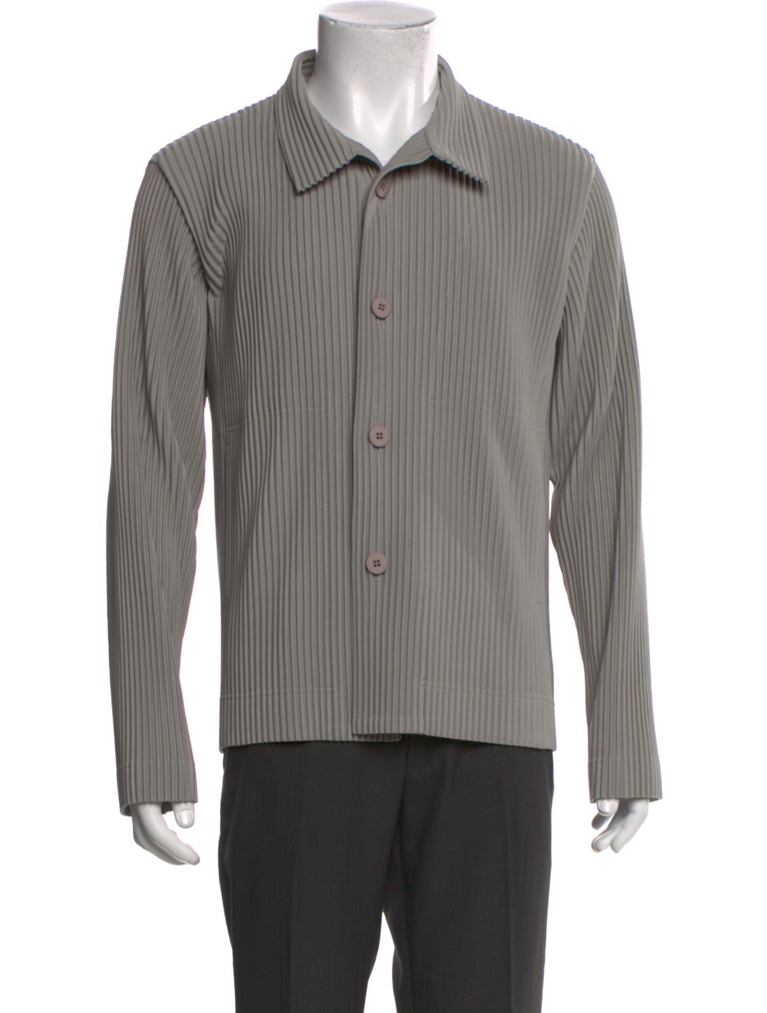 HOMME PLISSÉ ISSEY MIYAKE V-Neck Long Sleeve Cardigan