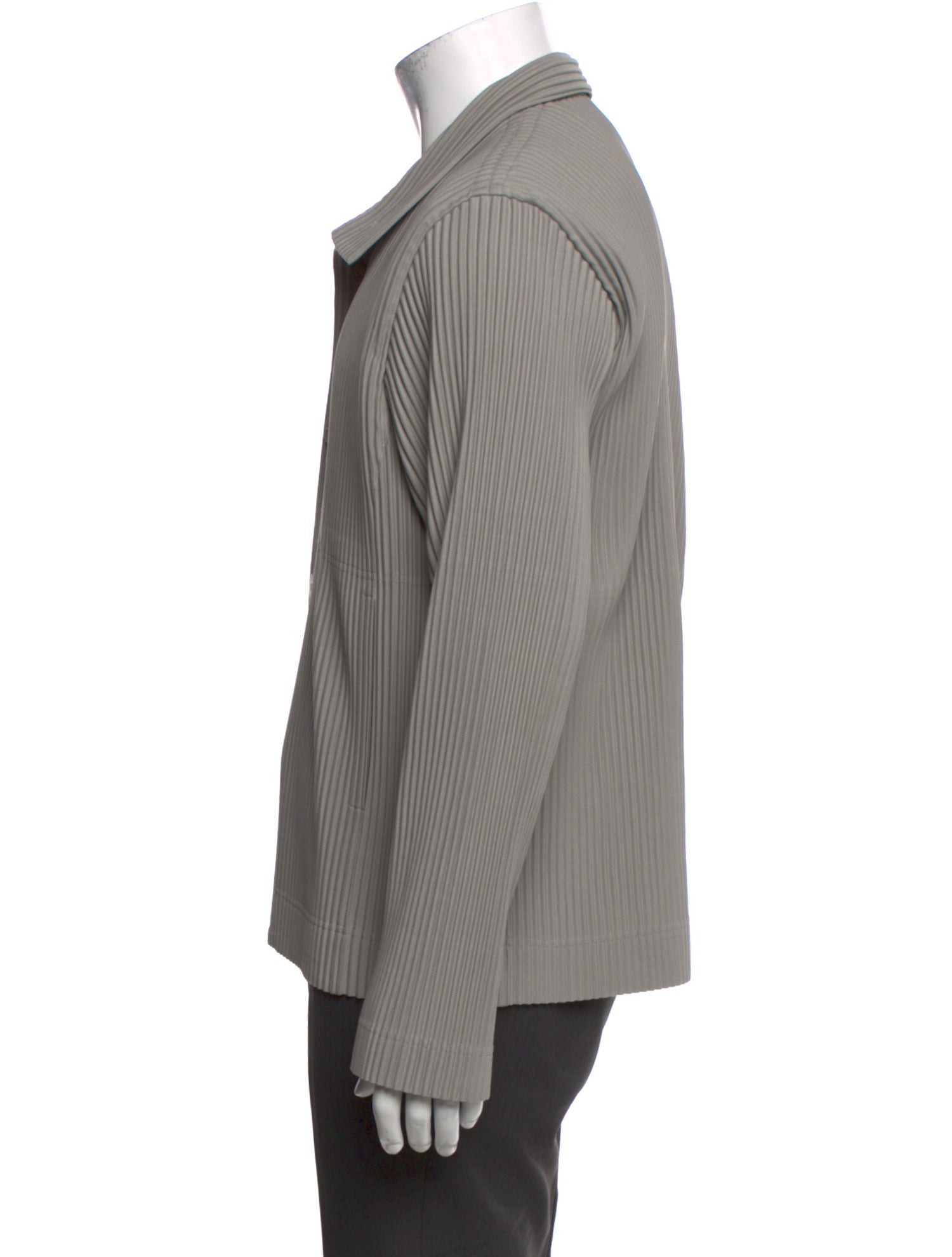 HOMME PLISSÉ ISSEY MIYAKE V-Neck Long Sleeve Cardigan