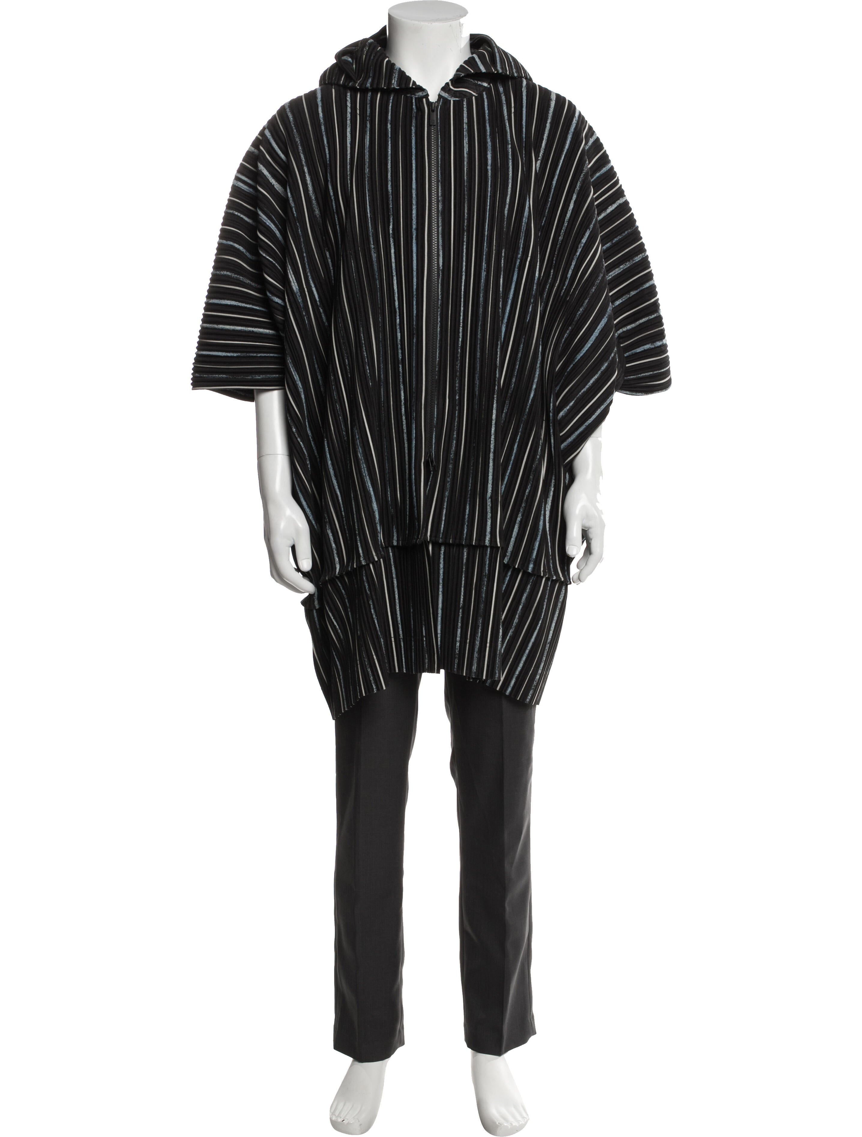 HOMME PLISSÉ ISSEY MIYAKE Striped Parka w/ Tags