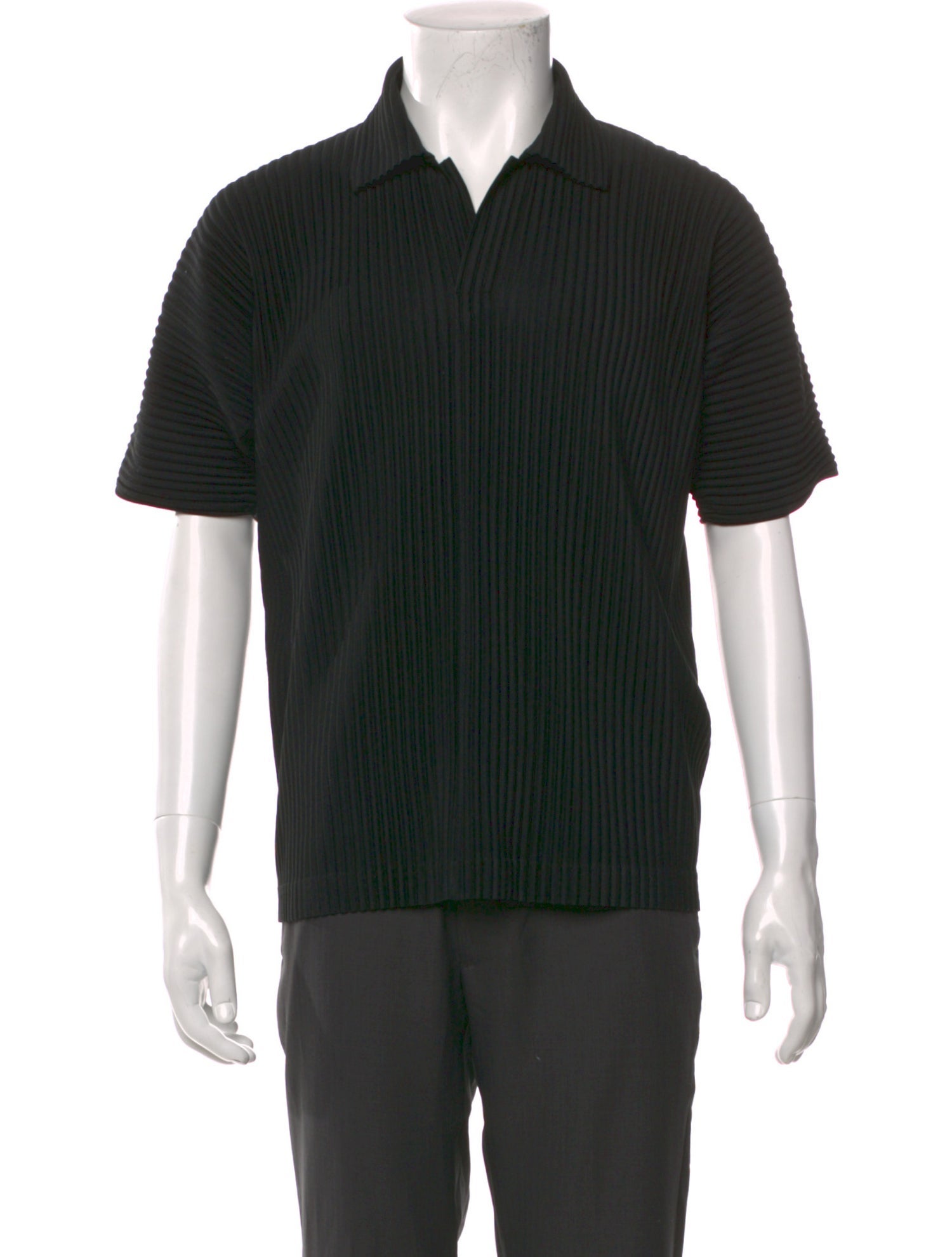 HOMME PLISSÉ ISSEY MIYAKE Collar Short Sleeve Polo Shirt