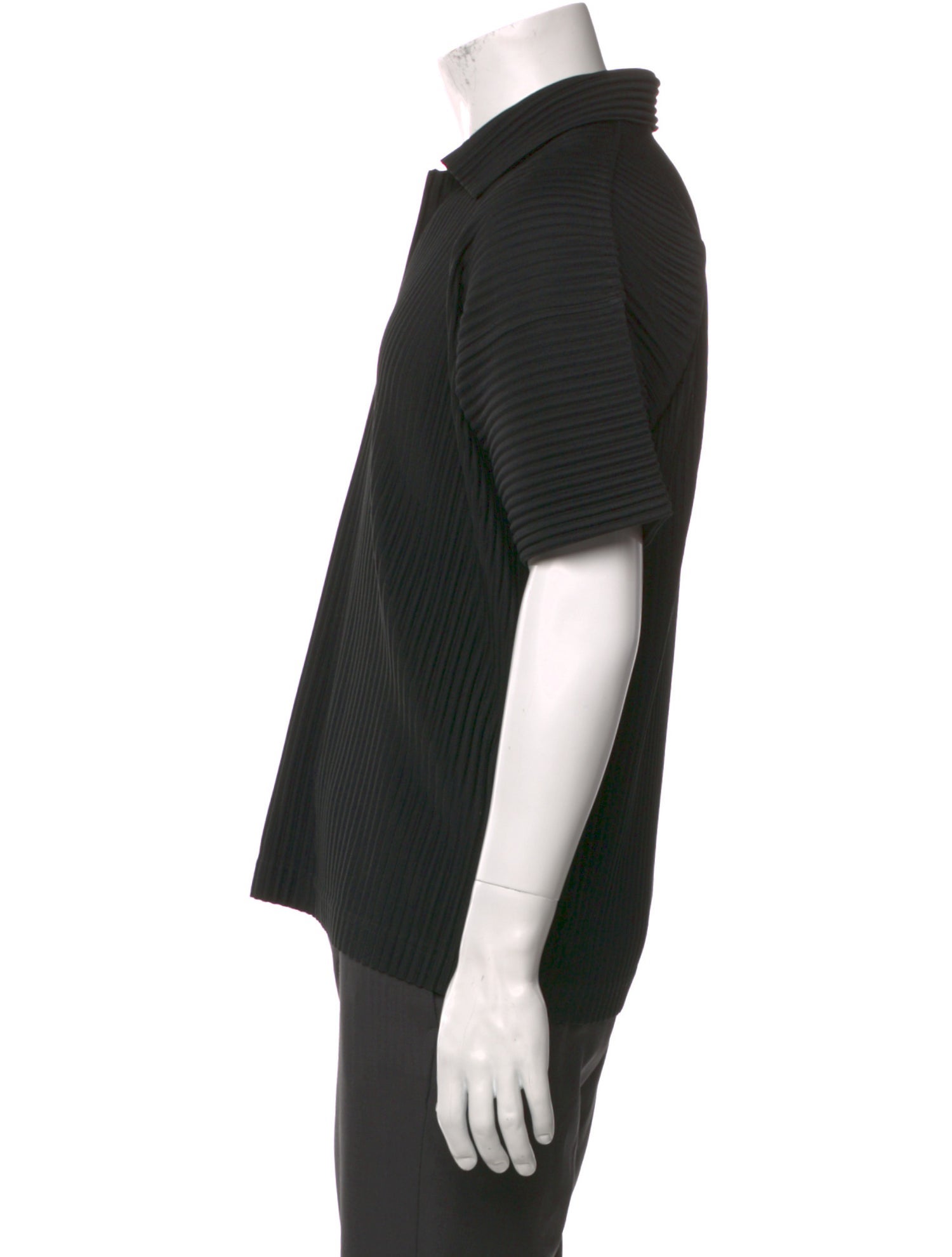 HOMME PLISSÉ ISSEY MIYAKE Collar Short Sleeve Polo Shirt