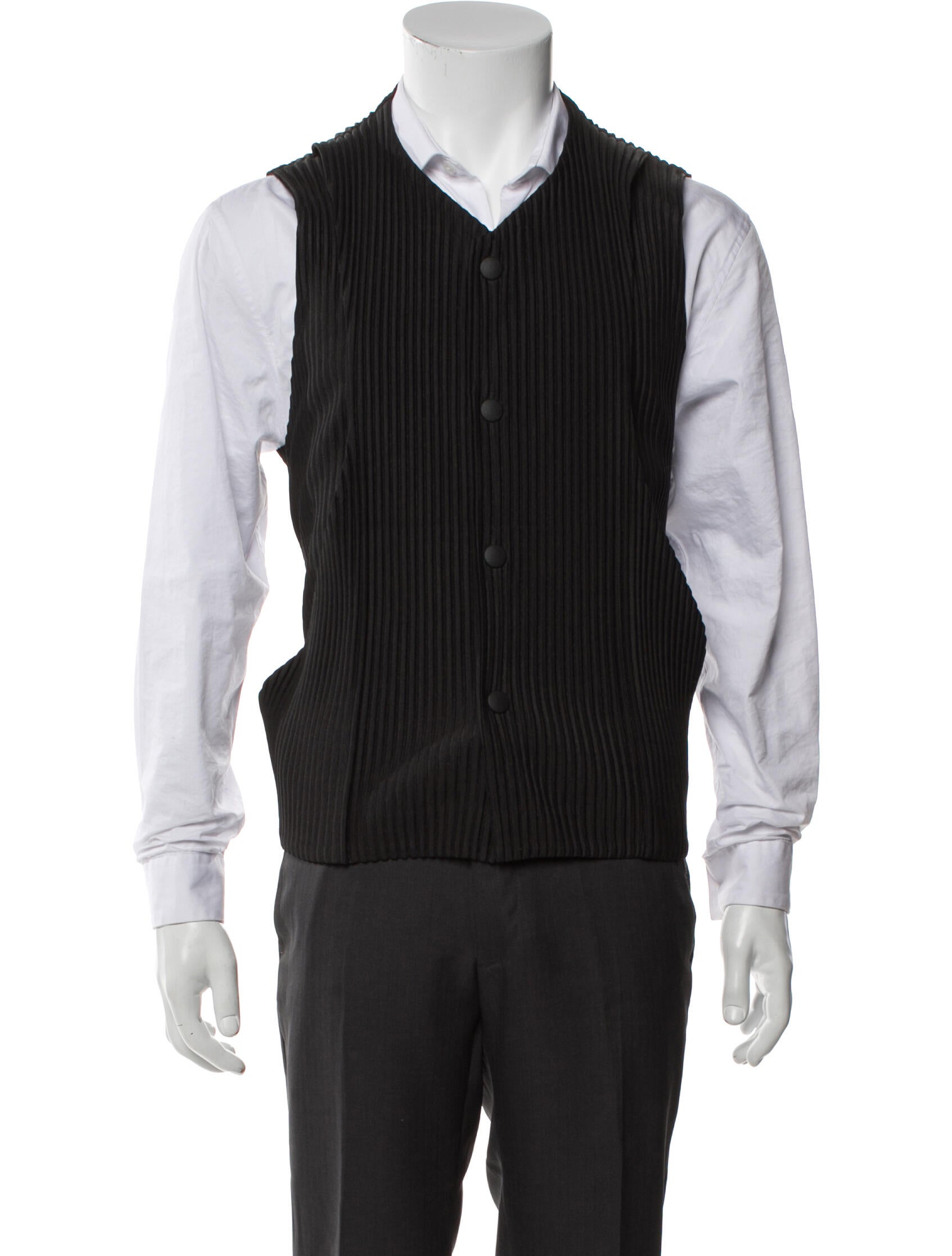 HOMME PLISSÉ ISSEY MIYAKE Pleated Accents Suit Vest