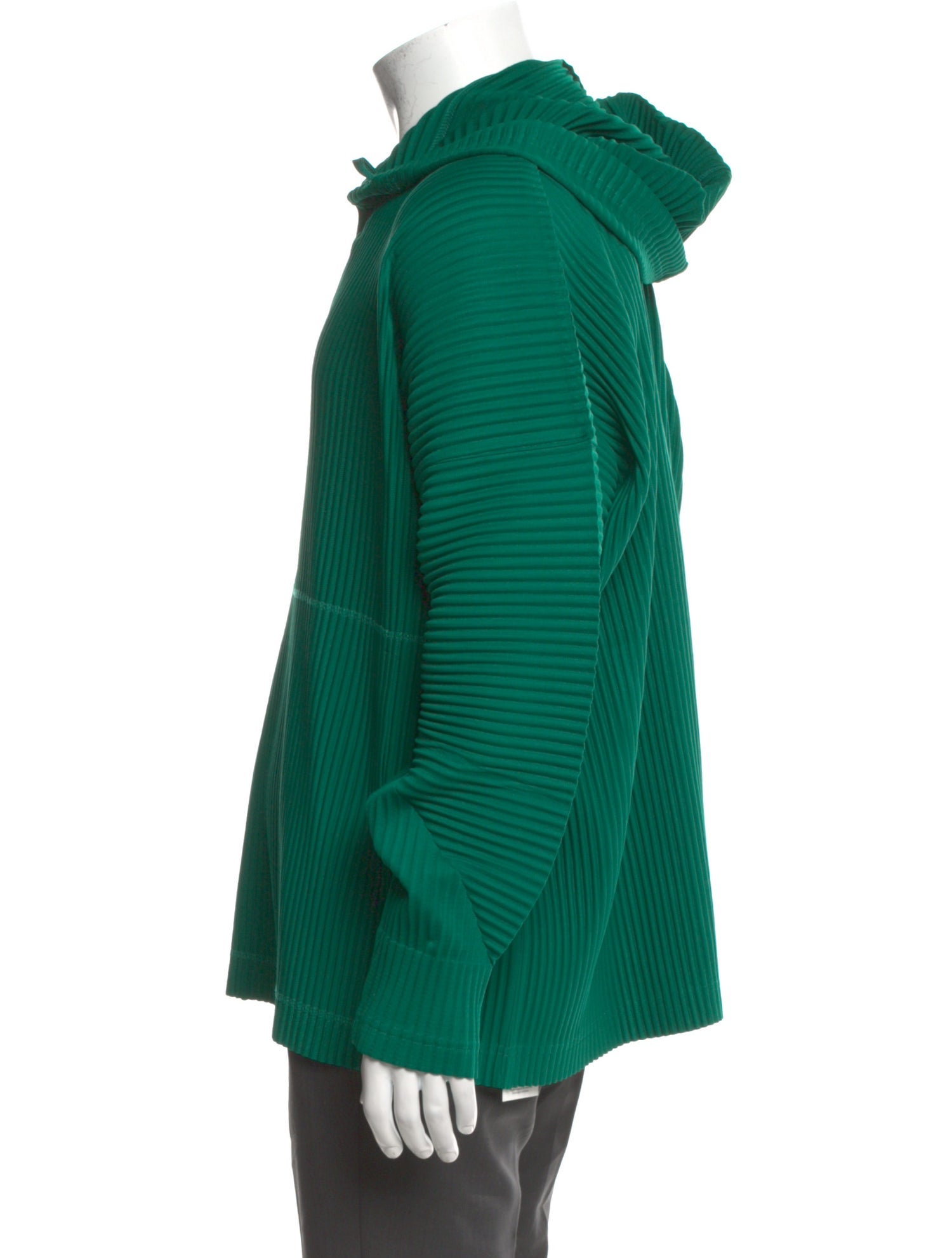 HOMME PLISSÉ ISSEY MIYAKE V-Neck Long Sleeve Hoodie