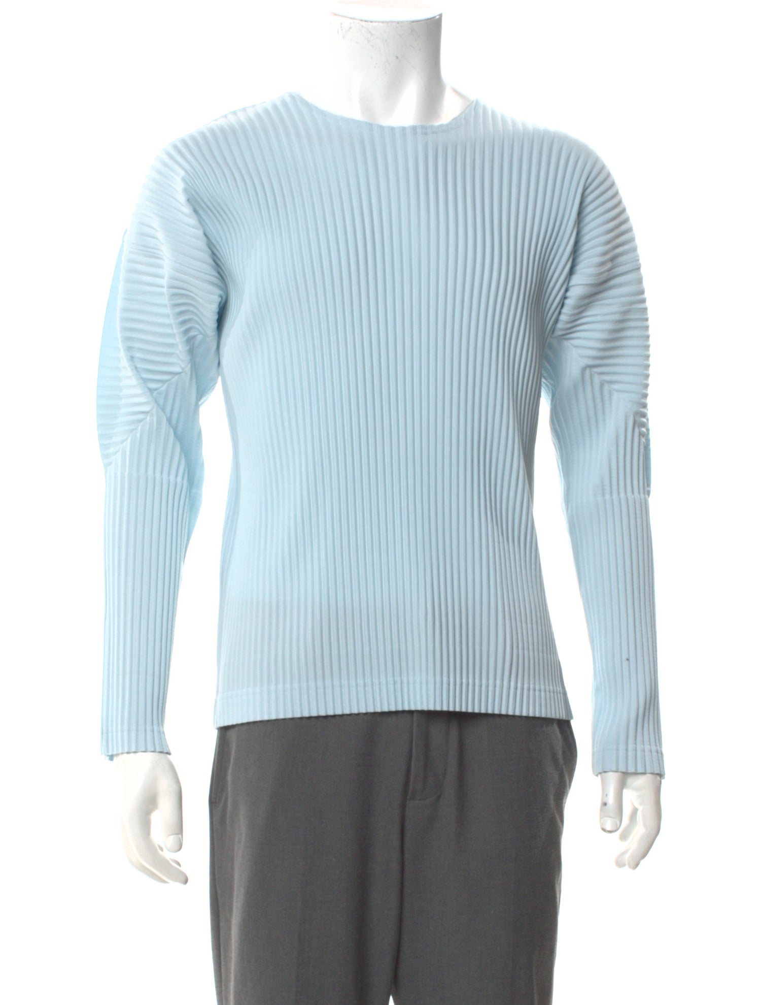 HOMME PLISSÉ ISSEY MIYAKE Crew Neck Long Sleeve T-Shirt