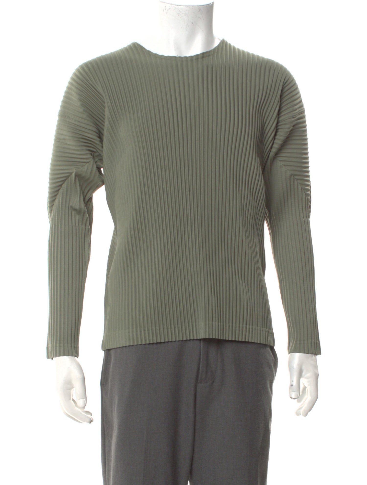 HOMME PLISSÉ ISSEY MIYAKE Crew Neck Long Sleeve T-Shirt