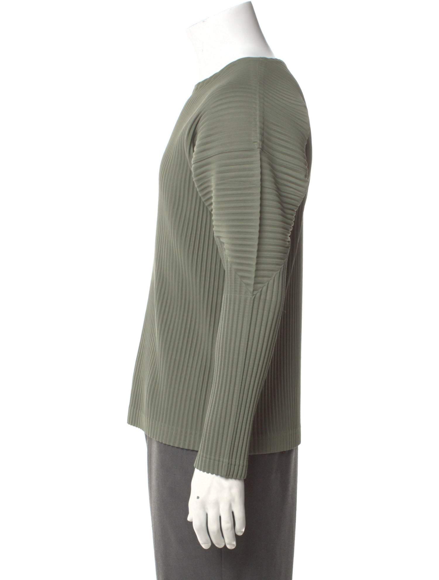 HOMME PLISSÉ ISSEY MIYAKE Crew Neck Long Sleeve T-Shirt