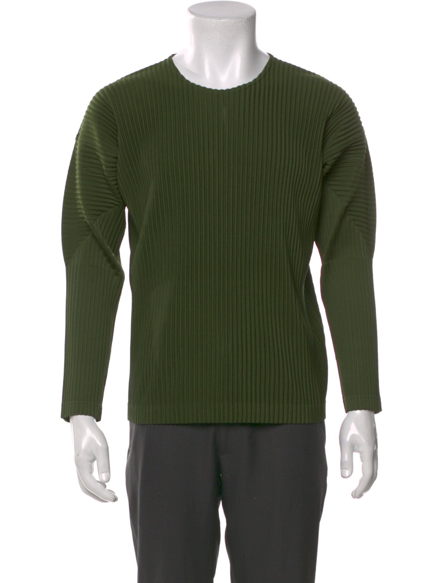 HOMME PLISSÉ ISSEY MIYAKE Crew Neck Long Sleeve T-Shirt