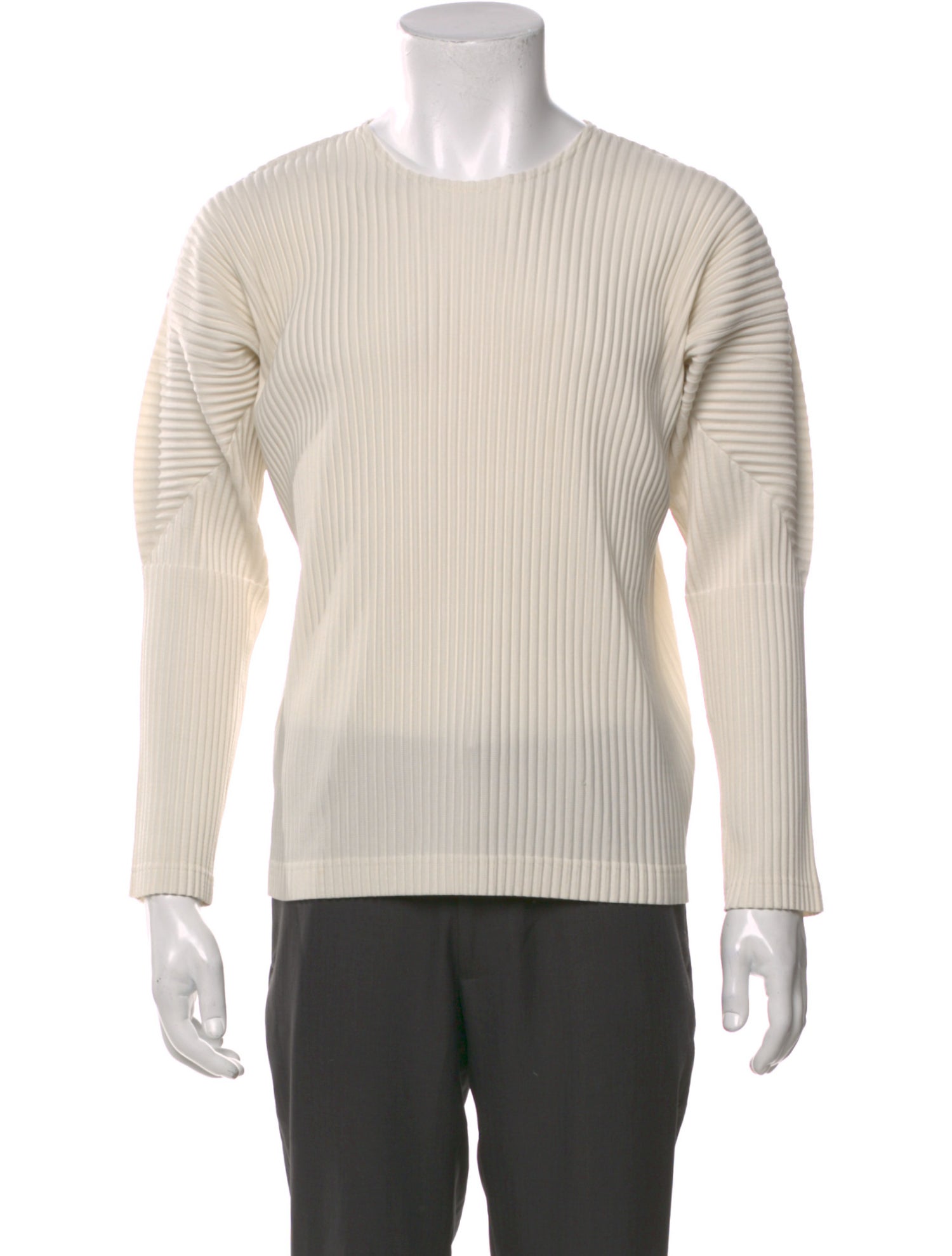 HOMME PLISSÉ ISSEY MIYAKE Crew Neck Long Sleeve T-Shirt