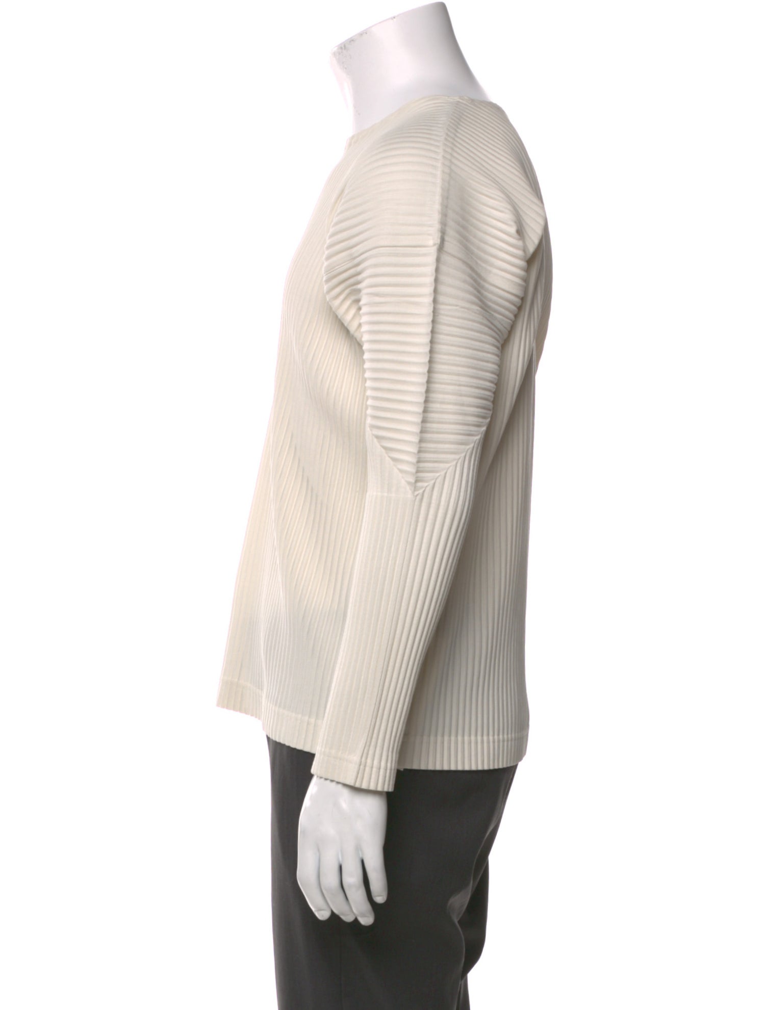 HOMME PLISSÉ ISSEY MIYAKE Crew Neck Long Sleeve T-Shirt