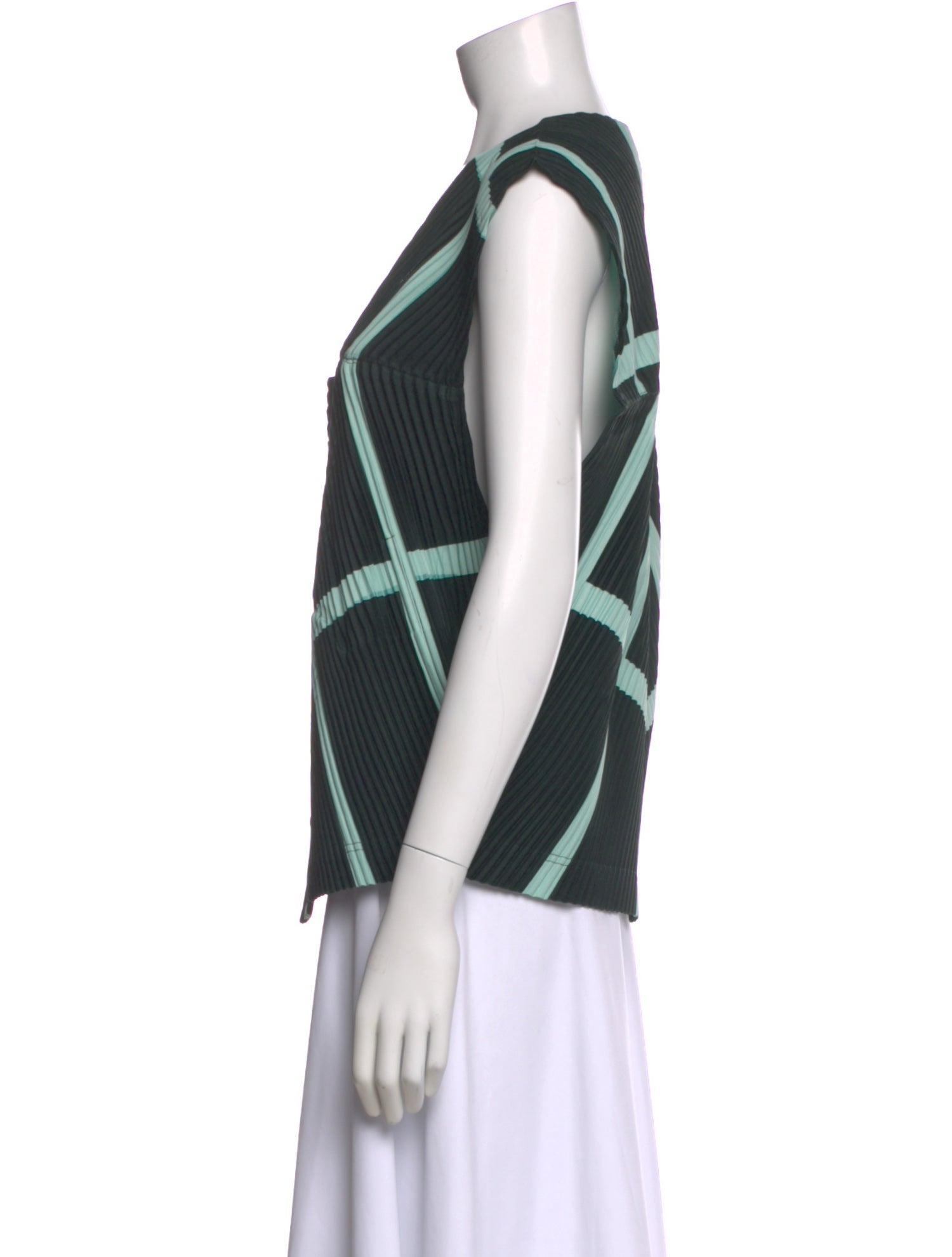 HOMME PLISSÉ ISSEY MIYAKE Colorblock Pattern Vest