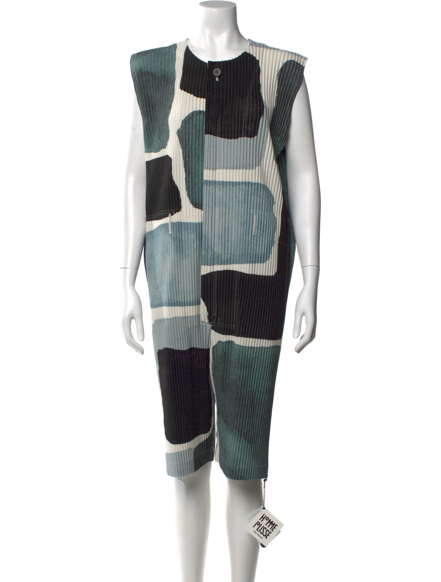 HOMME PLISSÉ ISSEY MIYAKE Graphic Print Vest w/ Tags