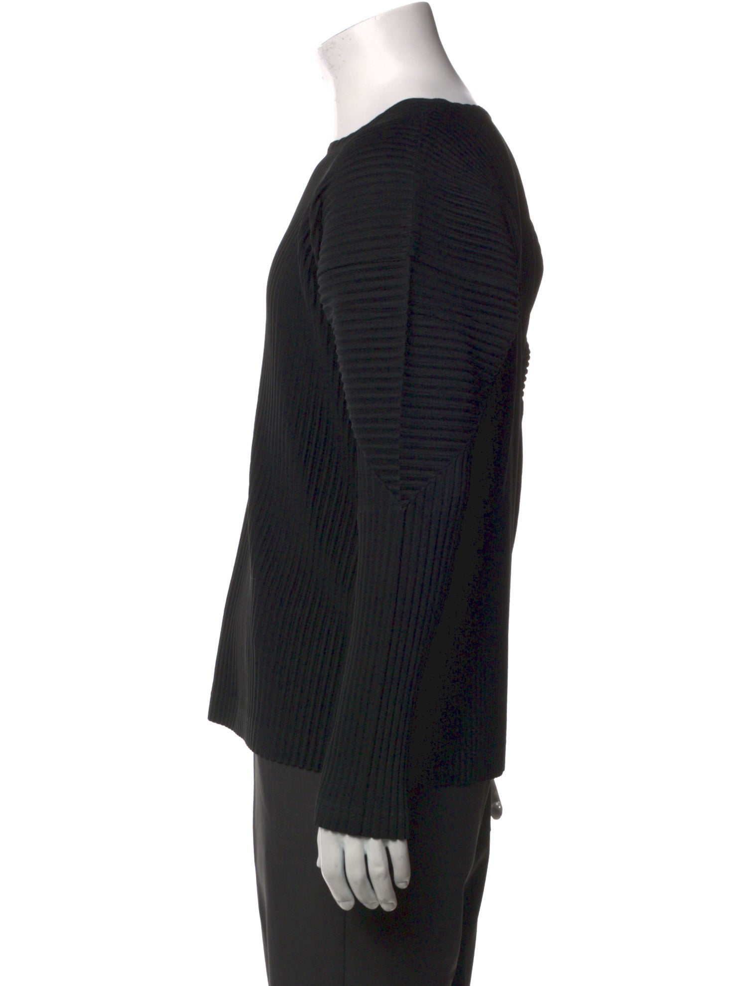 HOMME PLISSÉ ISSEY MIYAKE Crew Neck Long Sleeve T-Shirt