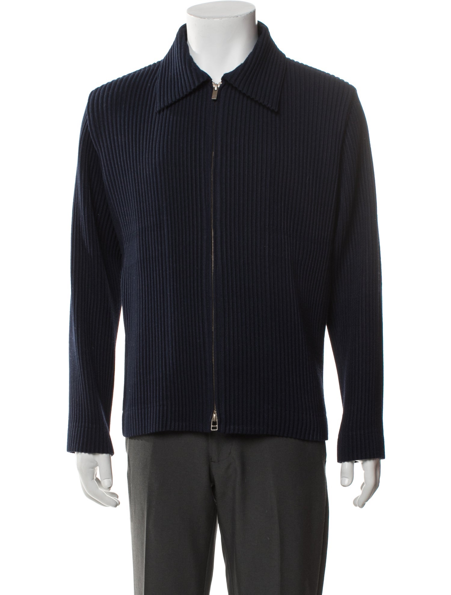 HOMME PLISSÉ ISSEY MIYAKE Collar Long Sleeve Cardigan