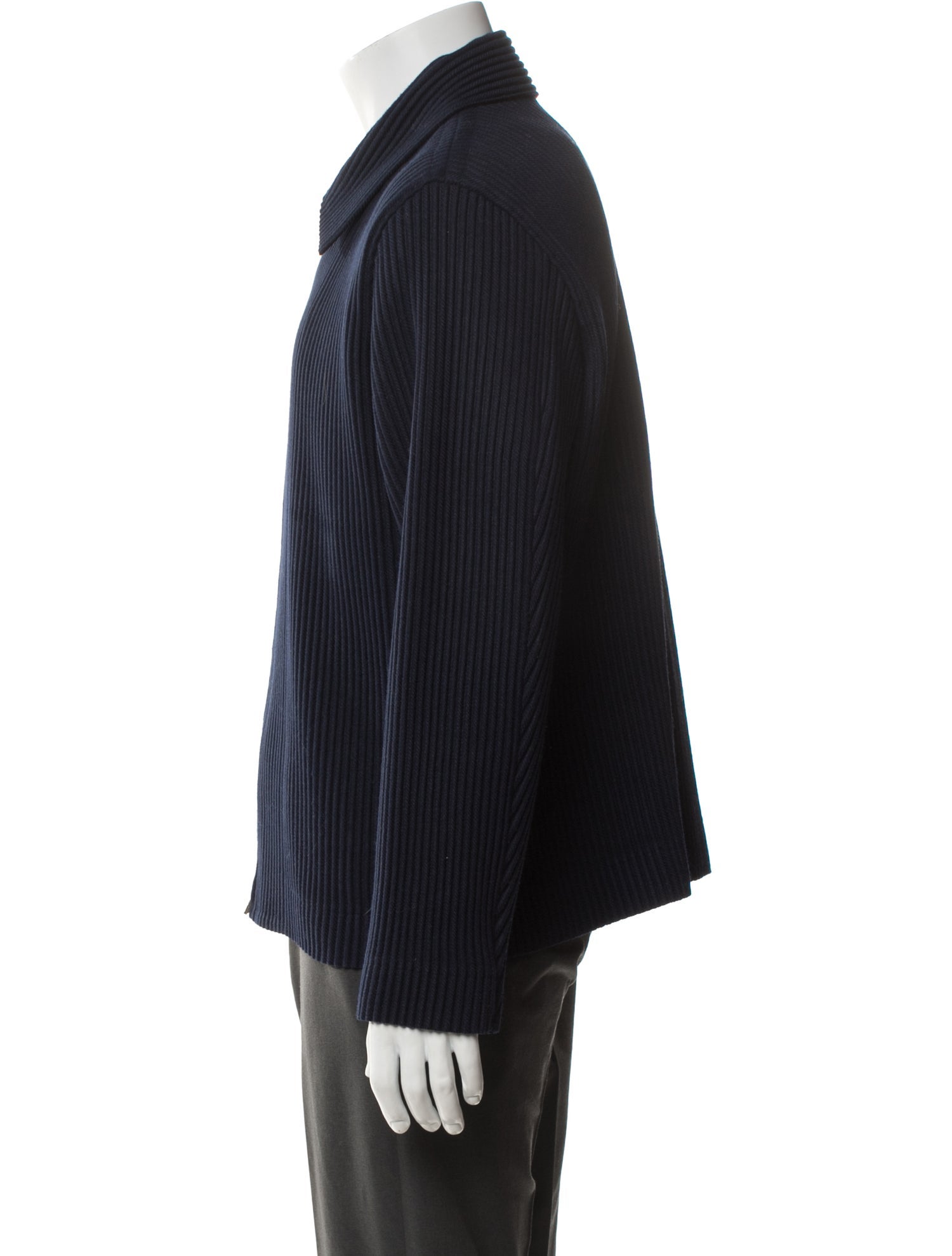HOMME PLISSÉ ISSEY MIYAKE Collar Long Sleeve Cardigan