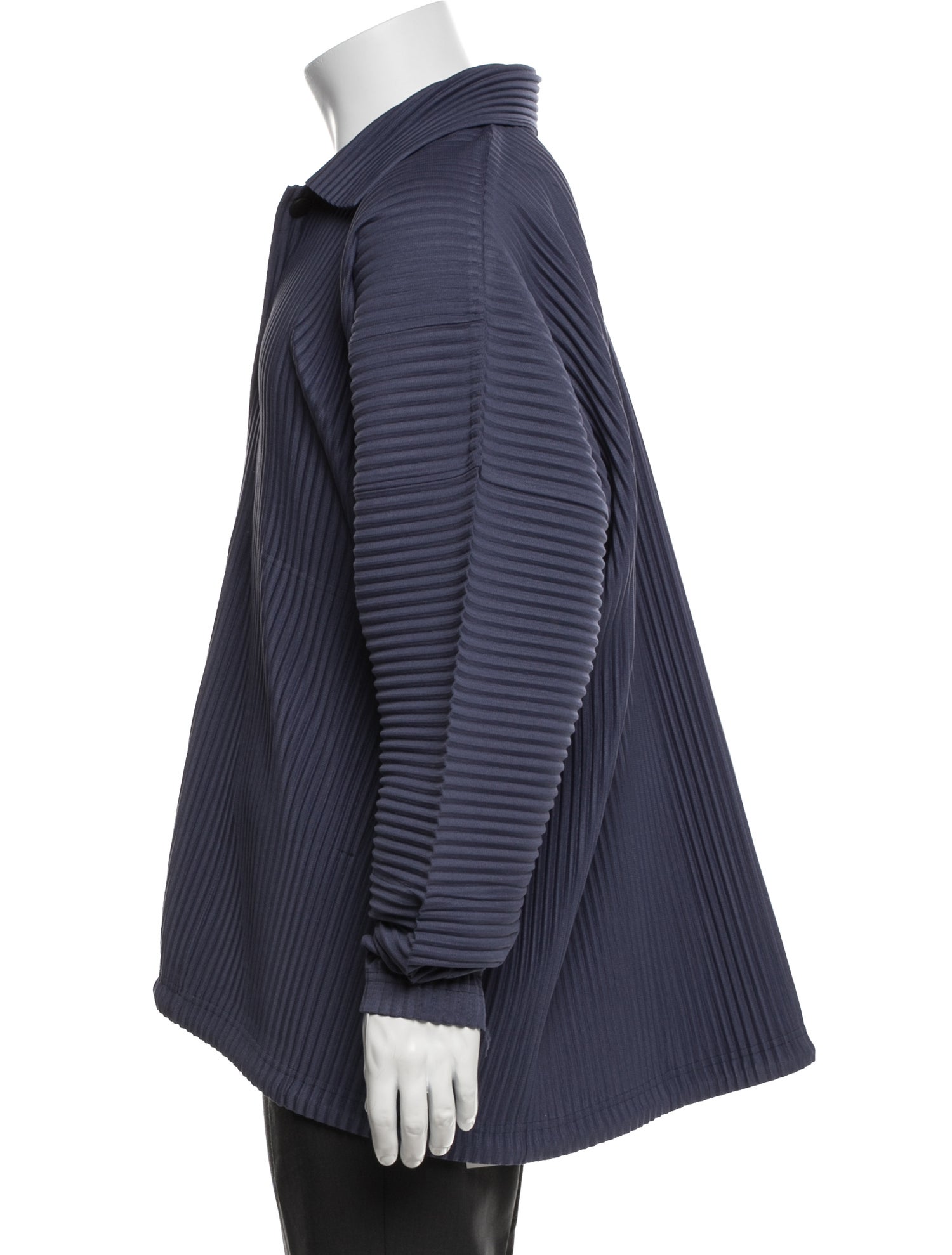 HOMME PLISSÉ ISSEY MIYAKE Long Sleeve Shirt - Blue Casual Shirts