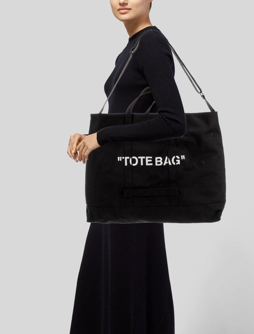 Off-White Canvas Tote