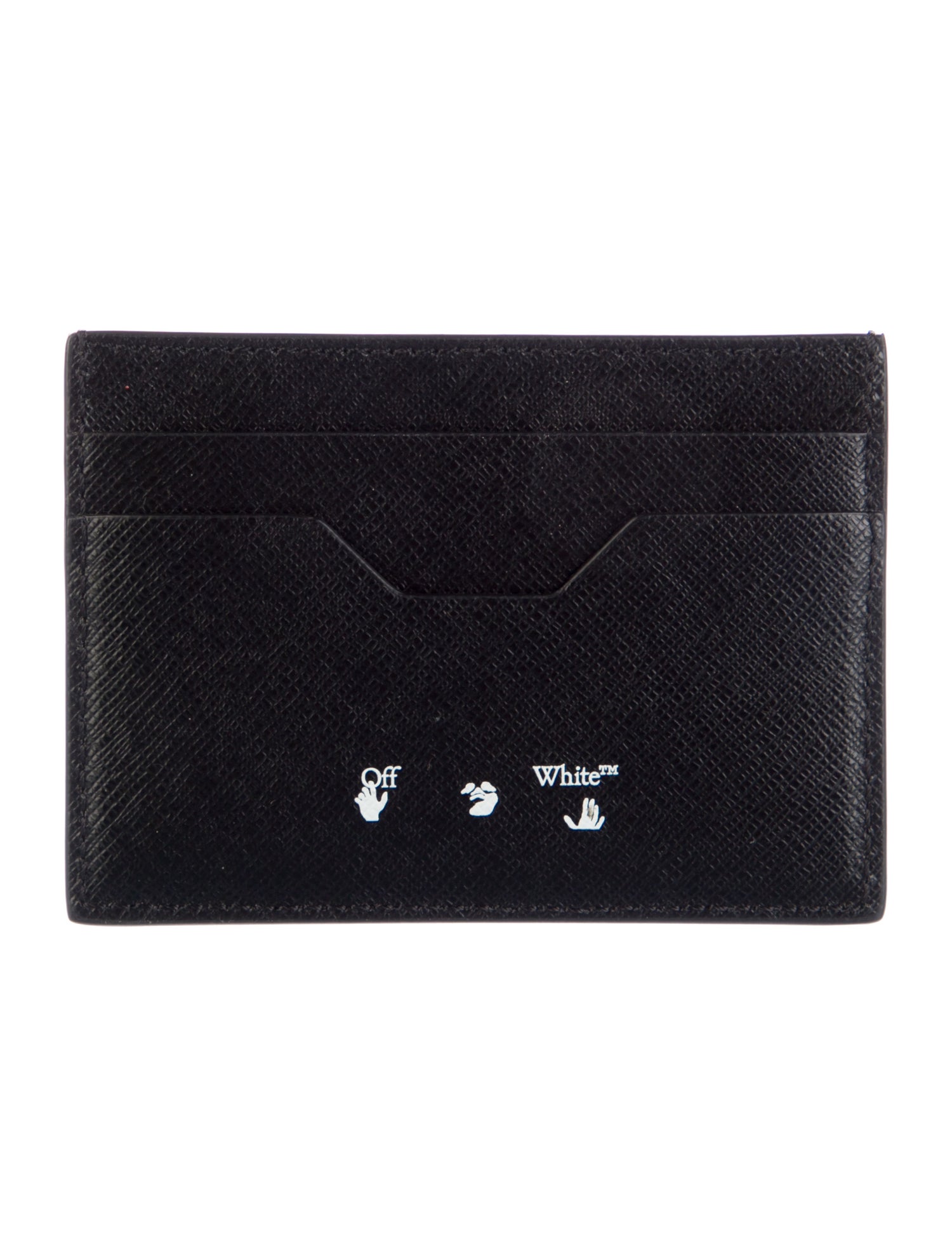 Off-White Leather Graphic Print Wallet w/ Tags