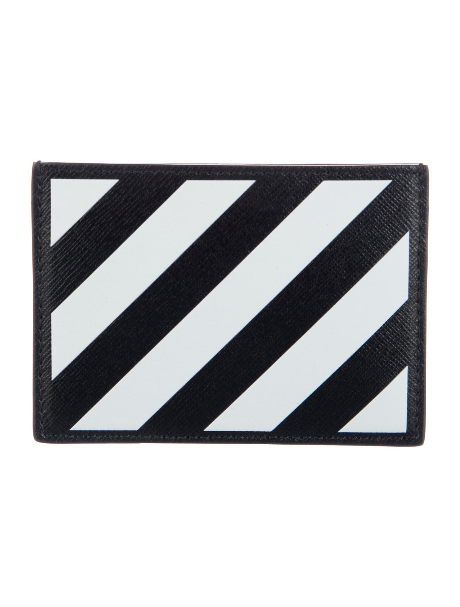 Off-White Leather Graphic Print Wallet w/ Tags