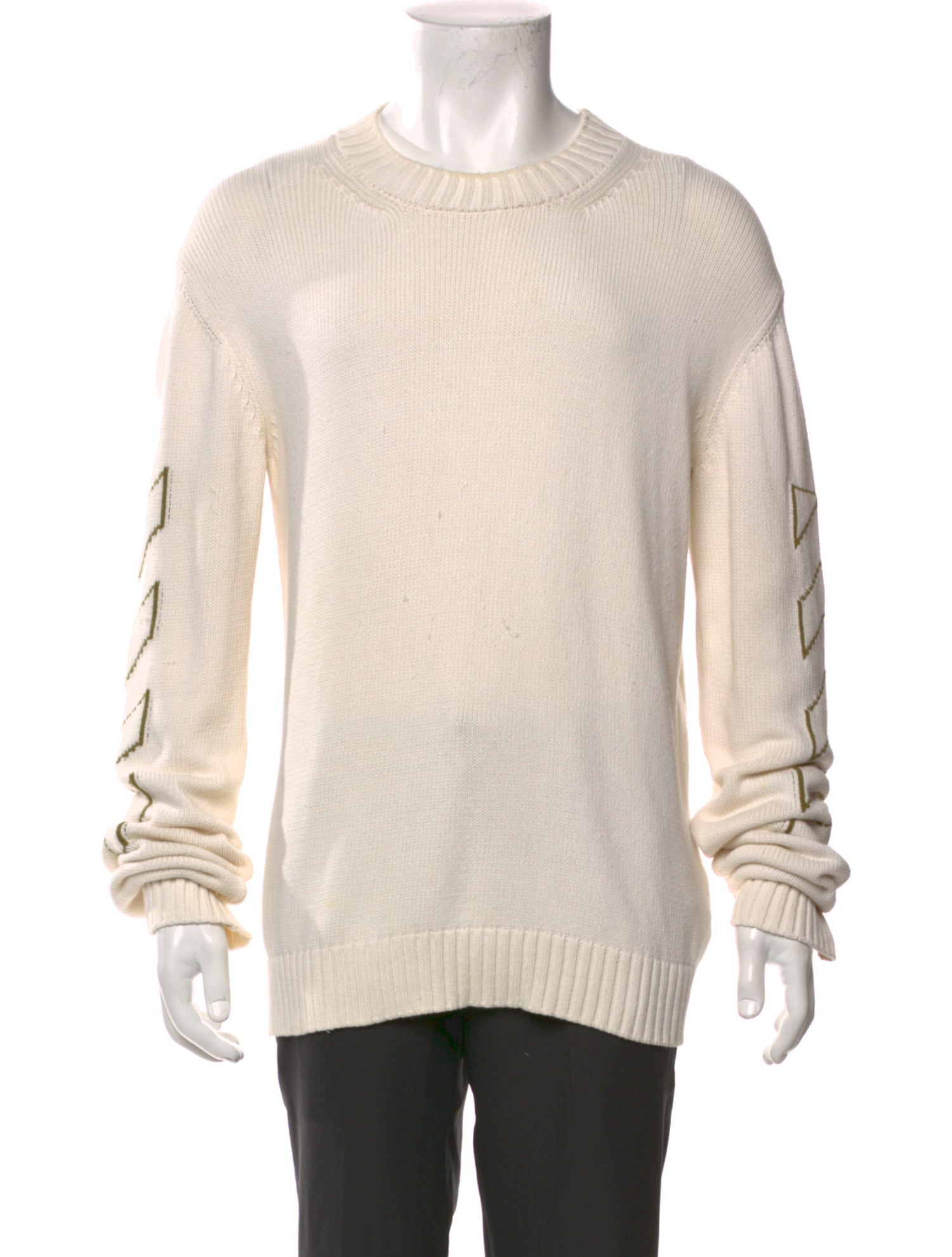 Off-White Diagonals Crew Neck Pullover