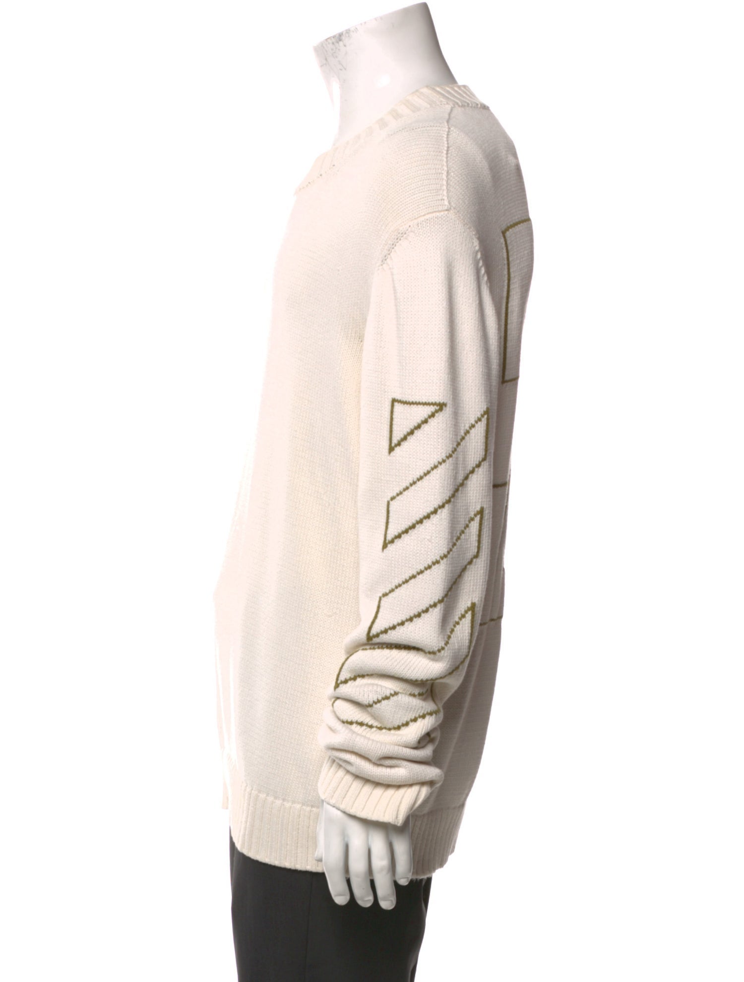 Off-White Diagonals Crew Neck Pullover
