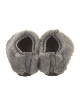 Hereu Shearling Bow Accents Flats