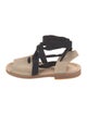 Hereu Suede Printed Gladiator Sandals