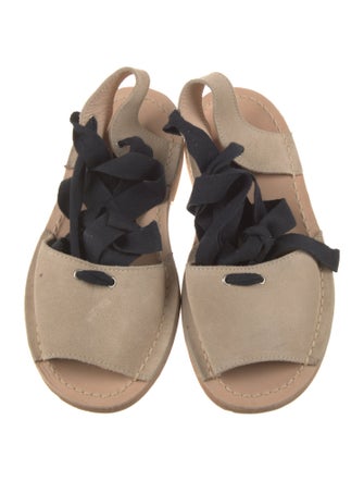 Hereu Suede Printed Gladiator Sandals