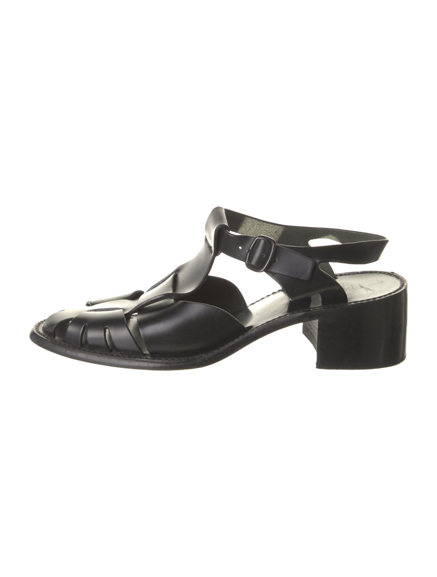 Hereu Leather T-Strap Pumps
