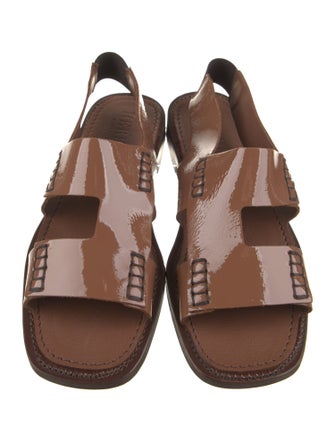 Hereu Patent Leather Slingback Flats