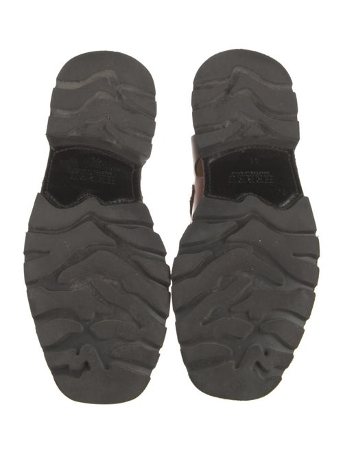 Hereu Leather Whipstitch Trim Slingback Sandals