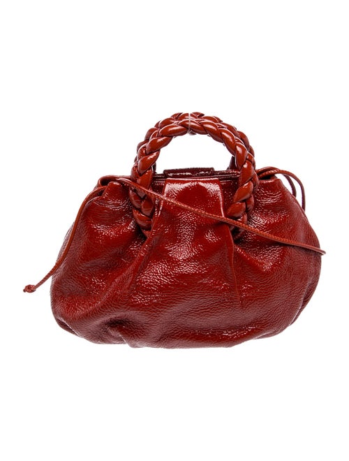 Hereu Patent Leather Top Handle Bag