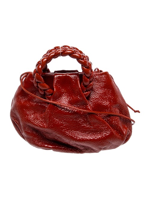 Hereu Patent Leather Top Handle Bag