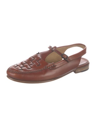 Hereu Leather Slingback Flats
