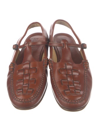 Hereu Leather Slingback Flats