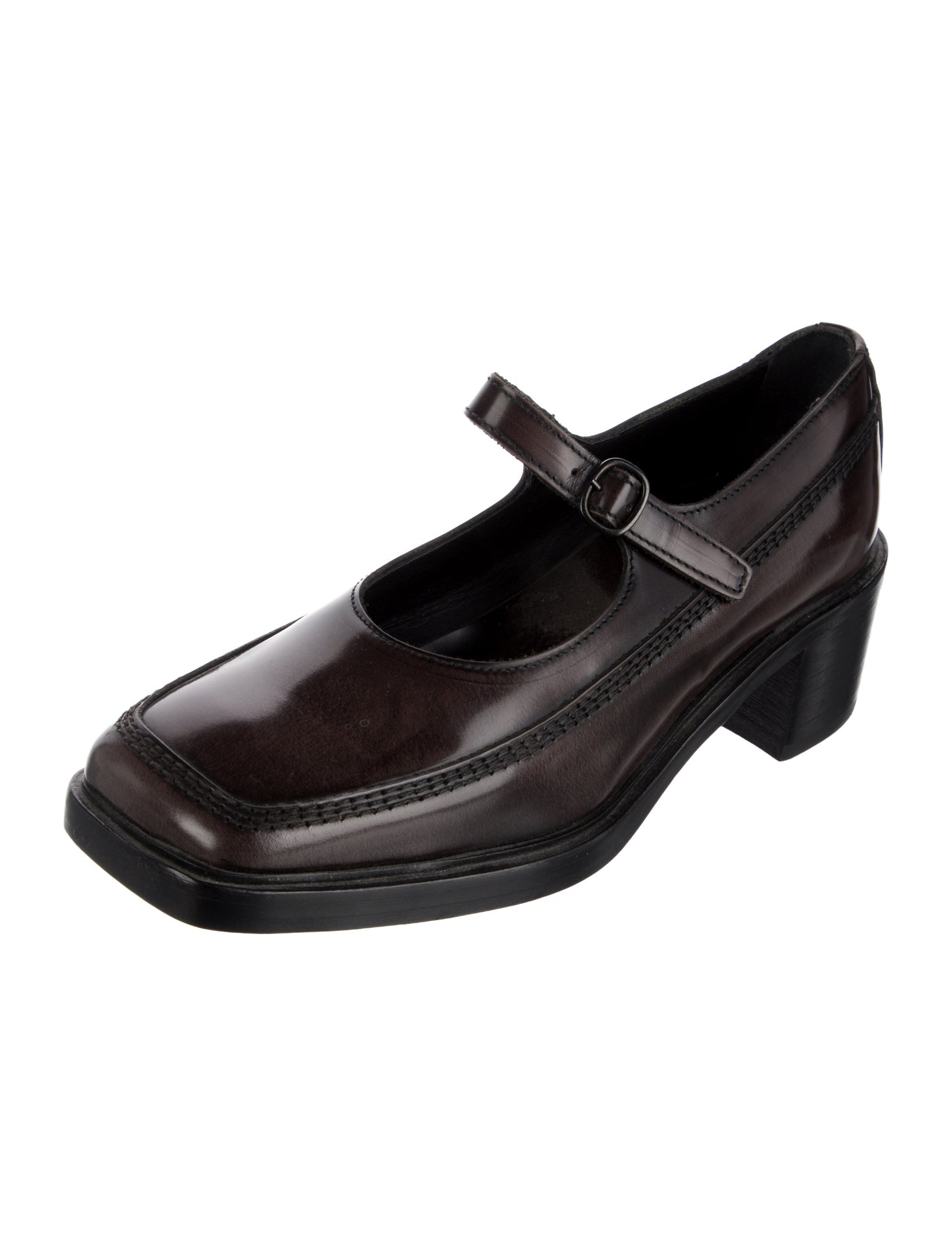 Hereu Leather Mary Jane Flats