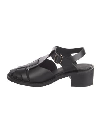 Hereu Leather T-Strap Pumps