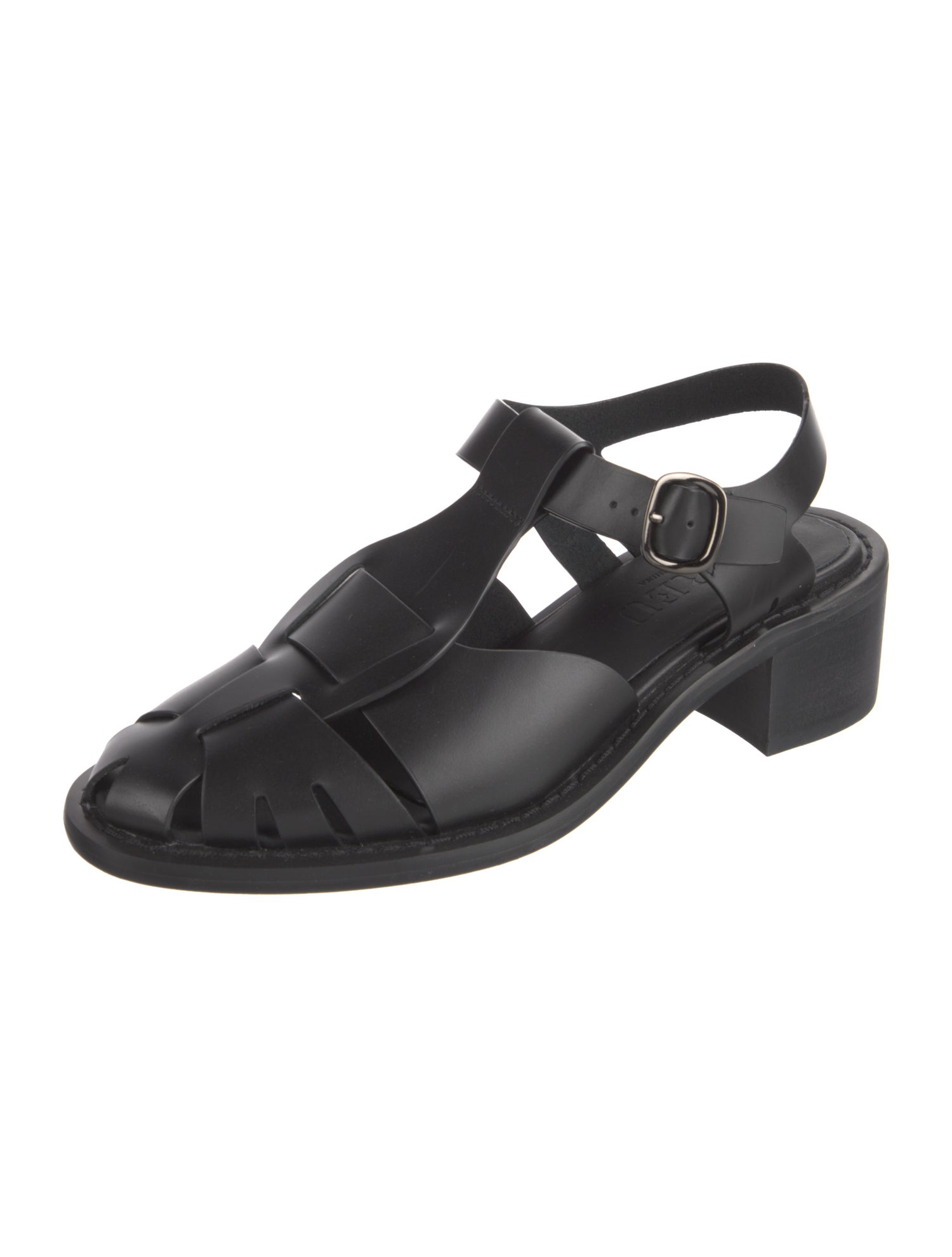 Hereu Leather T-Strap Pumps