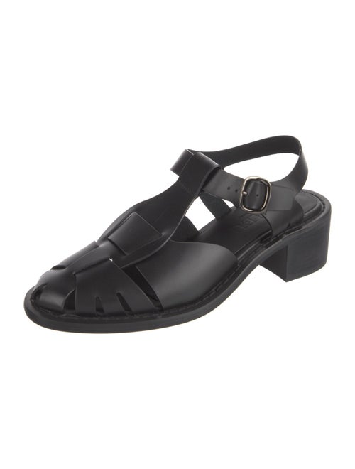 Hereu Leather T-Strap Pumps