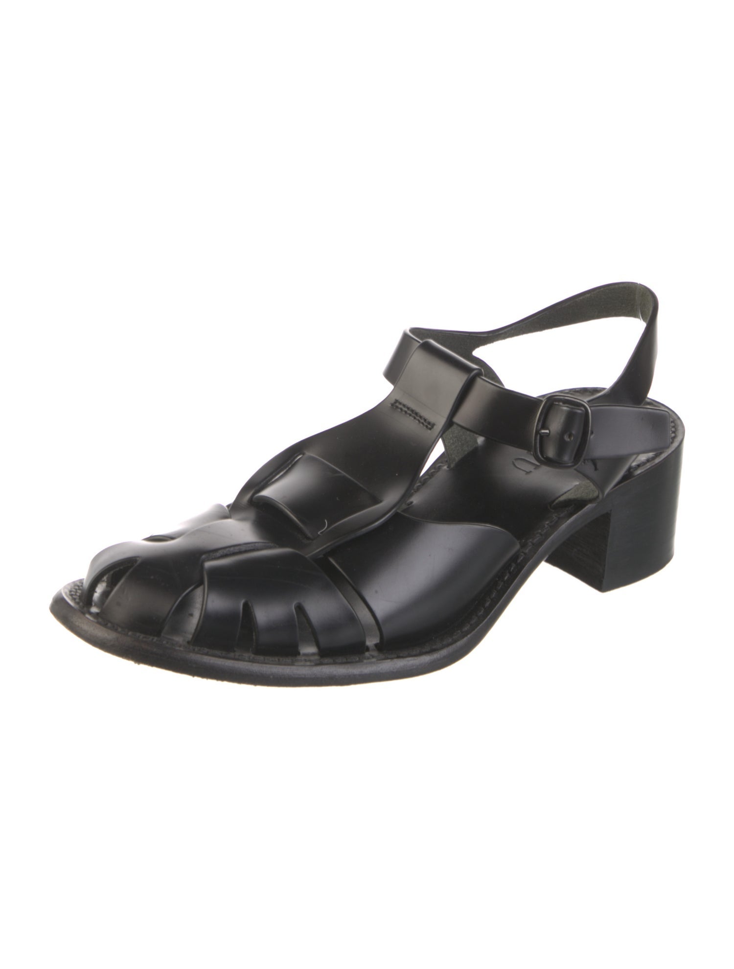 Hereu Leather T-Strap Pumps