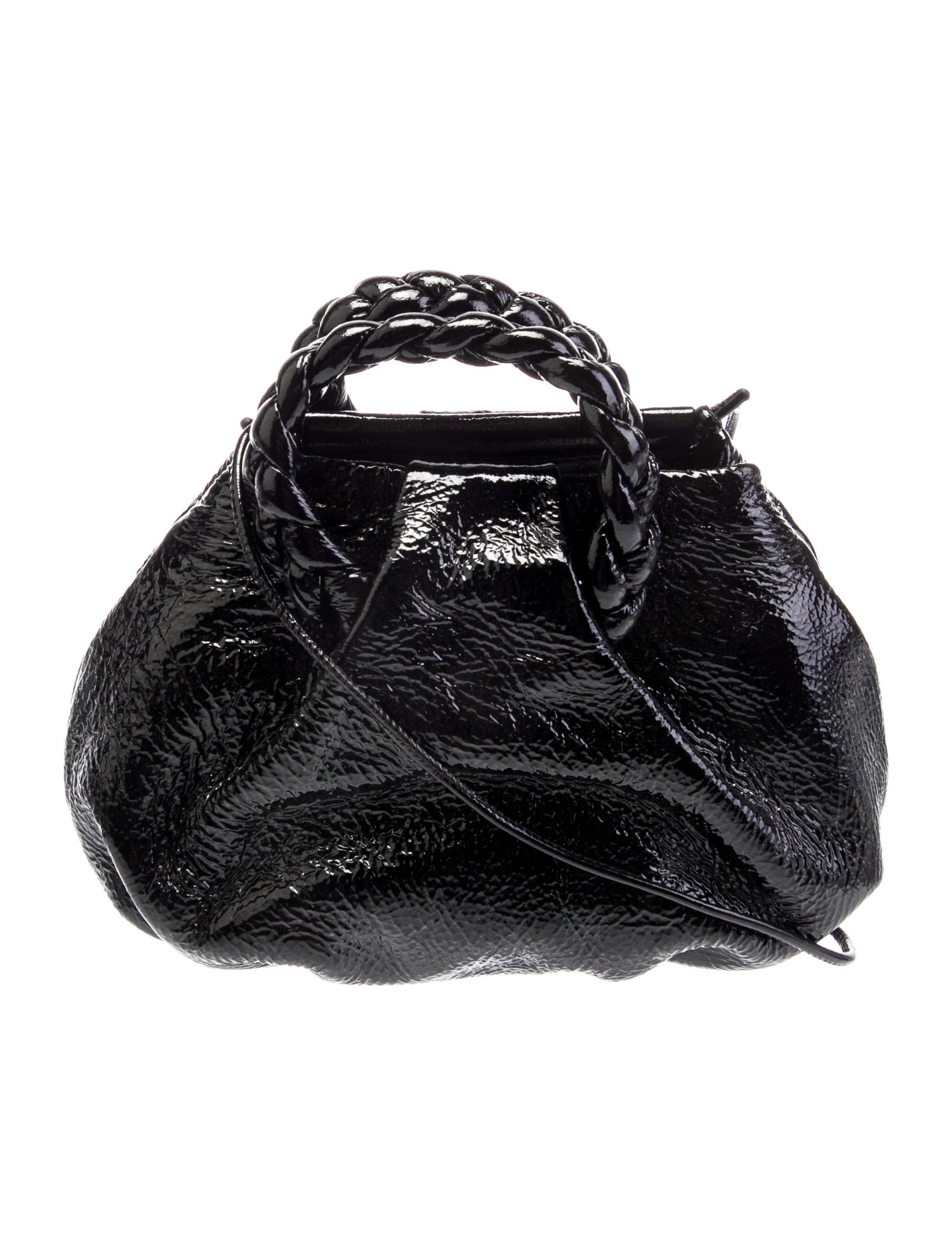 Hereu Patent Leather Top Handle Bag