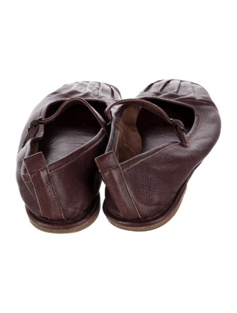 Hereu Leather Mary Jane Flats