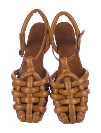 Hereu Leather Slingback Flats