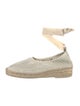 Hereu Leather Cutout Accent Espadrilles