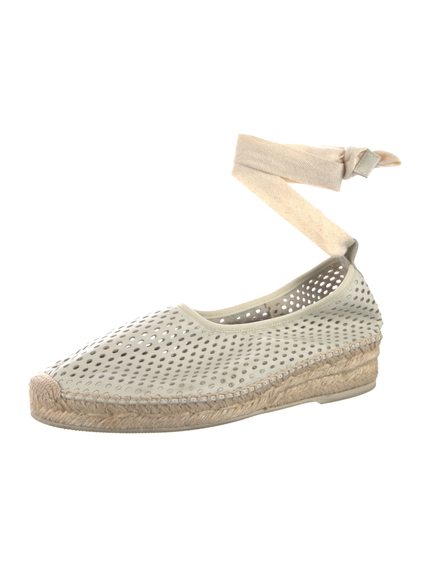 Hereu Leather Cutout Accent Espadrilles
