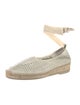Hereu Leather Cutout Accent Espadrilles